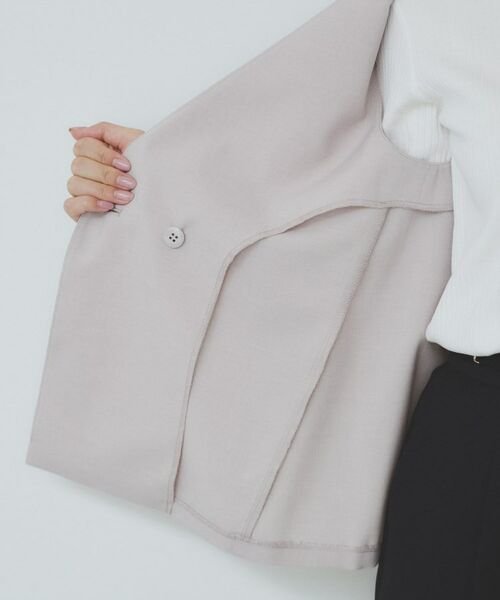 index / インデックス ベスト | バックフリルデザインジレ/セットアップ可【洗濯機洗い可/接触冷感/吸水速乾/ストレッチ】 | 詳細22