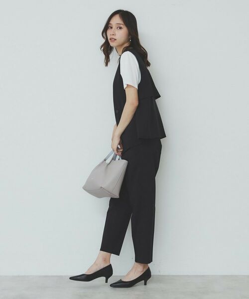 index / インデックス ベスト | バックフリルデザインジレ/セットアップ可【洗濯機洗い可/接触冷感/吸水速乾/ストレッチ】 | 詳細8