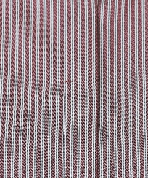 index / インデックス ミニ丈・ひざ丈ワンピース | 《XS-LLサイズ》マルチストライプシャツワンピース【洗濯機洗い可/イージーアイロン/防シワ】 | 詳細20