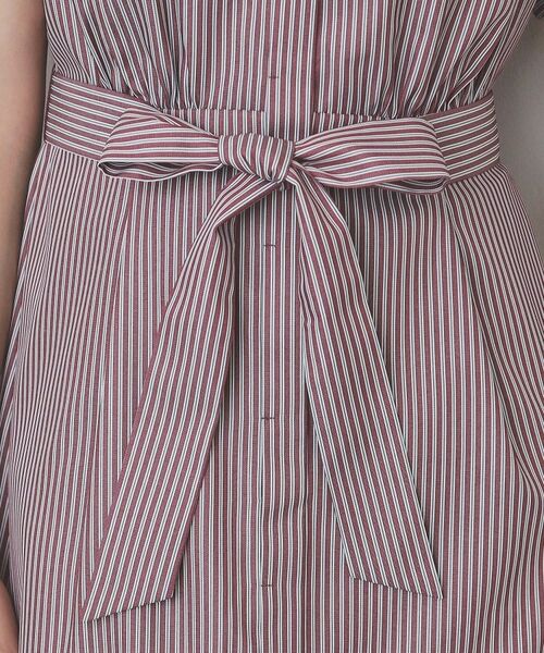index / インデックス ミニ丈・ひざ丈ワンピース | 《XS-LLサイズ》マルチストライプシャツワンピース【洗濯機洗い可/イージーアイロン/防シワ】 | 詳細26