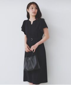 index / インデックス ミニ丈・ひざ丈ワンピース | 《S-3Lサイズ》フリルスリーブワンピース【洗濯機洗い可】