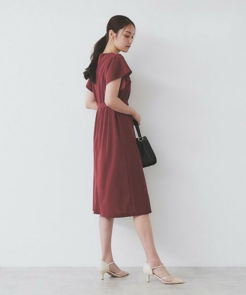 index / インデックス ミニ丈・ひざ丈ワンピース | 《S-3Lサイズ》フリルスリーブワンピース【洗濯機洗い可】 | 詳細11