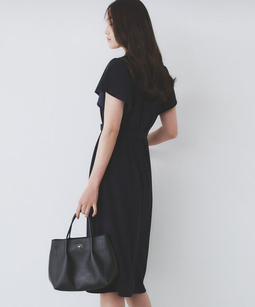 index / インデックス ミニ丈・ひざ丈ワンピース | 《S-3Lサイズ》フリルスリーブワンピース【洗濯機洗い可】 | 詳細15