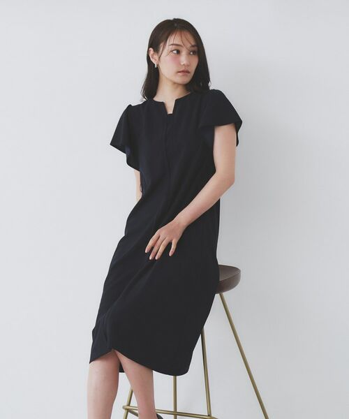 index / インデックス ミニ丈・ひざ丈ワンピース | 《S-3Lサイズ》フリルスリーブワンピース【洗濯機洗い可】 | 詳細18