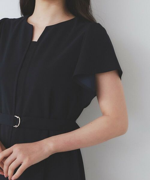 index / インデックス ミニ丈・ひざ丈ワンピース | 《S-3Lサイズ》フリルスリーブワンピース【洗濯機洗い可】 | 詳細25