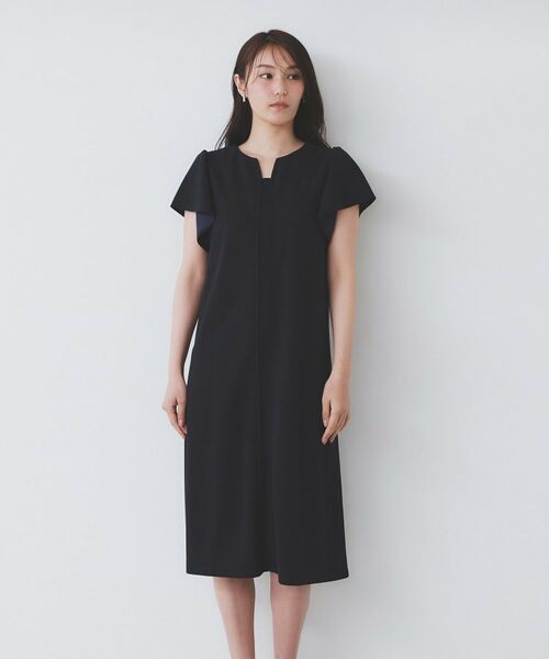 index / インデックス ミニ丈・ひざ丈ワンピース | 《S-3Lサイズ》フリルスリーブワンピース【洗濯機洗い可】 | 詳細29