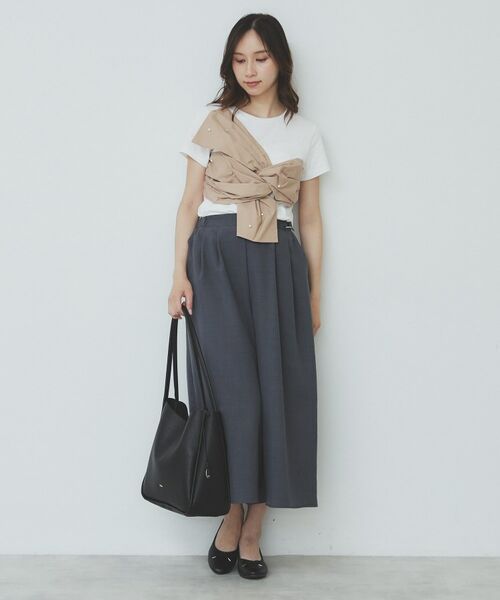 index / インデックス ショート・ハーフ・半端丈パンツ | サイドタブデザインスカンツ【洗濯機洗い可/吸水速乾/防シワ/抗ピル/イージーアイロン】 | 詳細10