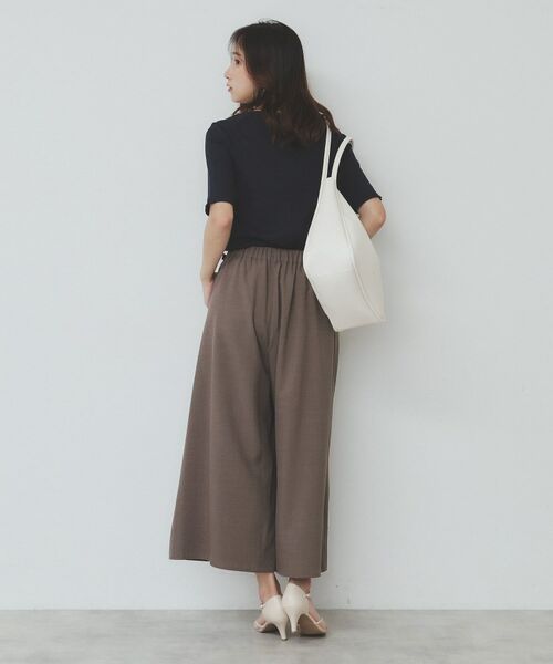 index / インデックス ショート・ハーフ・半端丈パンツ | サイドタブデザインスカンツ【洗濯機洗い可/吸水速乾/防シワ/抗ピル/イージーアイロン】 | 詳細3