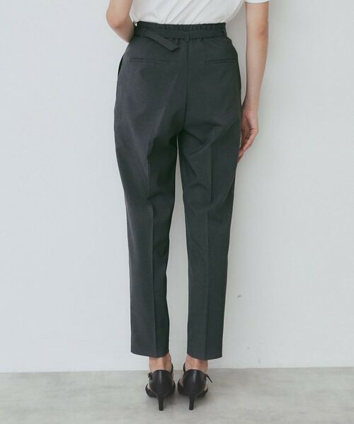 index / インデックス パンツ | ベルト付きストレッチテーパードパンツ/セットアップ可【洗濯機洗い可/吸水速乾/接触冷感】 | 詳細24