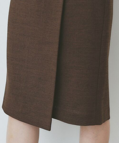 index / インデックス スカート | 《丈が選べる》麻調ラップタイトスカート【洗濯機洗い可/イージーアイロン】 | 詳細20
