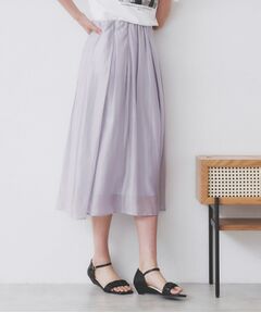 index / インデックス スカート | シアーギャザーフレアスカート【洗濯機洗い可】