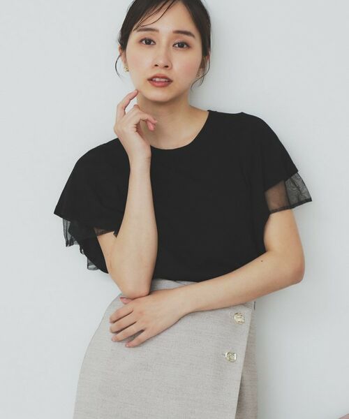 index / インデックス ニット・セーター | ダブルフレアスリーブニット【洗濯機洗い可/抗ピル/UVケア】 | 詳細1