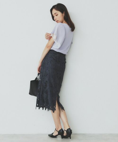 index / インデックス ニット・セーター | ダブルフレアスリーブニット【洗濯機洗い可/抗ピル/UVケア】 | 詳細11