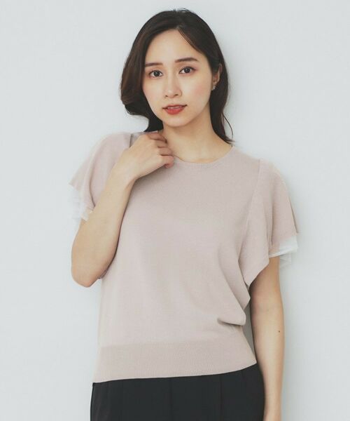 index / インデックス ニット・セーター | ダブルフレアスリーブニット【洗濯機洗い可/抗ピル/UVケア】 | 詳細13