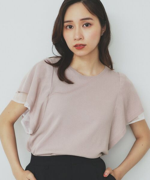 index / インデックス ニット・セーター | ダブルフレアスリーブニット【洗濯機洗い可/抗ピル/UVケア】 | 詳細5