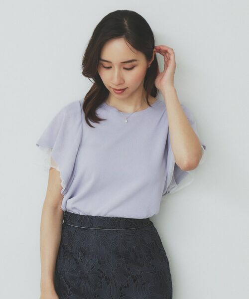 index / インデックス ニット・セーター | ダブルフレアスリーブニット【洗濯機洗い可/抗ピル/UVケア】 | 詳細9