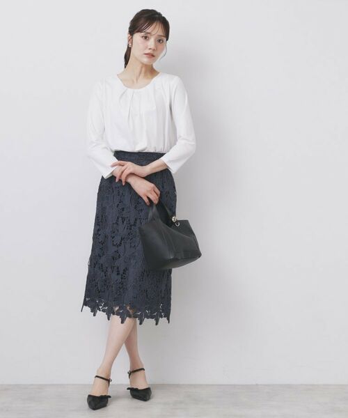 index / インデックス カットソー | 《S-3Lサイズ》タックビジュートップス【洗濯機洗い可】 | 詳細2