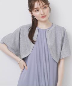 index / インデックス カーディガン・ボレロ | ビジュー釦ラメボレロカーディガン【洗濯機OK/抗ピル】