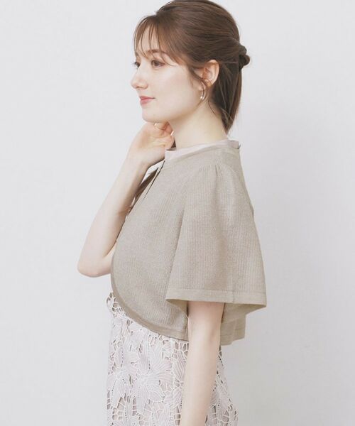 index / インデックス カーディガン・ボレロ | ビジュー釦ラメボレロカーディガン【洗濯機OK/抗ピル】 | 詳細14