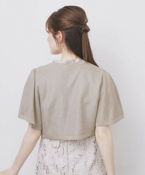 index / インデックス カーディガン・ボレロ | ビジュー釦ラメボレロカーディガン【洗濯機OK/抗ピル】 | 詳細15