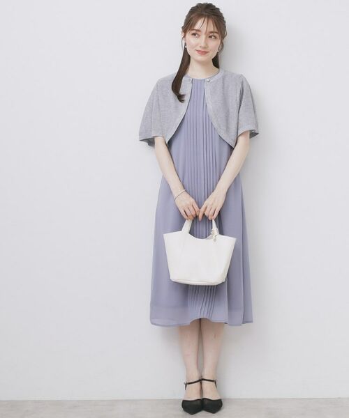 index / インデックス カーディガン・ボレロ | ビジュー釦ラメボレロカーディガン【洗濯機OK/抗ピル】 | 詳細2