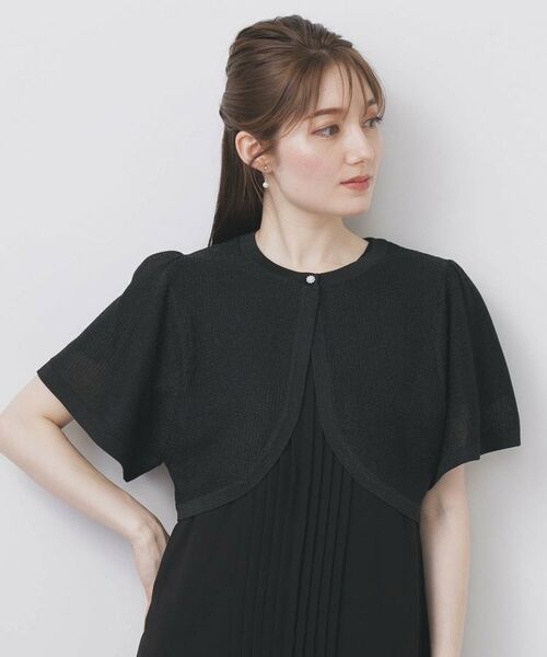 index / インデックス カーディガン・ボレロ | ビジュー釦ラメボレロカーディガン【洗濯機OK/抗ピル】 | 詳細9