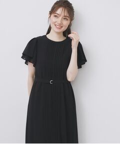 index / インデックス ミニ丈・ひざ丈ワンピース | フロントタックIラインワンピース【洗濯機洗い可/防シワ】