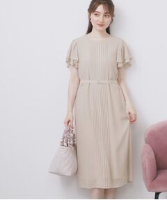 index / インデックス ミニ丈・ひざ丈ワンピース | フロントタックIラインワンピース【洗濯機洗い可/防シワ】