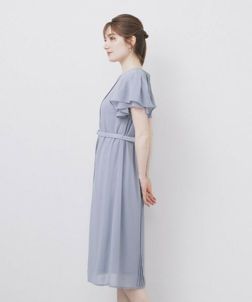 index / インデックス ミニ丈・ひざ丈ワンピース | フロントタックIラインワンピース【洗濯機洗い可/防シワ】 | 詳細20