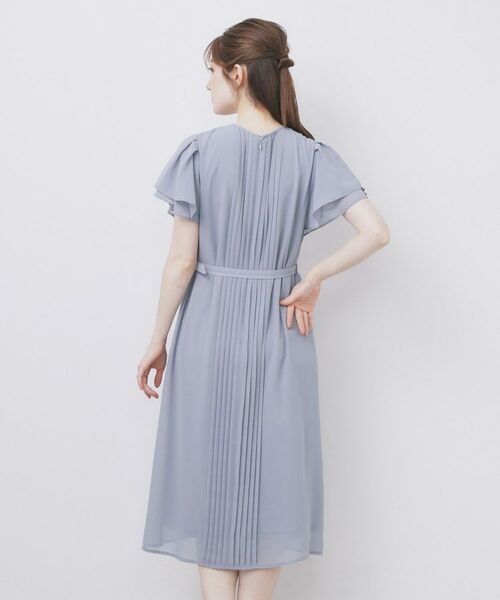 index / インデックス ミニ丈・ひざ丈ワンピース | フロントタックIラインワンピース【洗濯機洗い可/防シワ】 | 詳細21