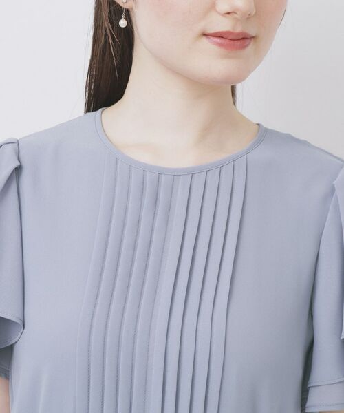 index / インデックス ミニ丈・ひざ丈ワンピース | フロントタックIラインワンピース【洗濯機洗い可/防シワ】 | 詳細22