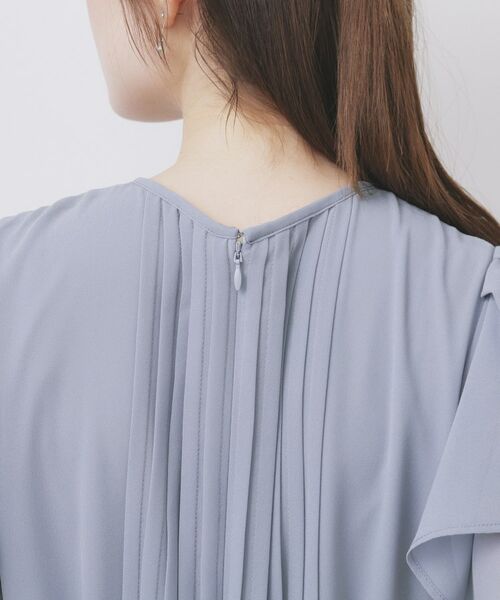 index / インデックス ミニ丈・ひざ丈ワンピース | フロントタックIラインワンピース【洗濯機洗い可/防シワ】 | 詳細23