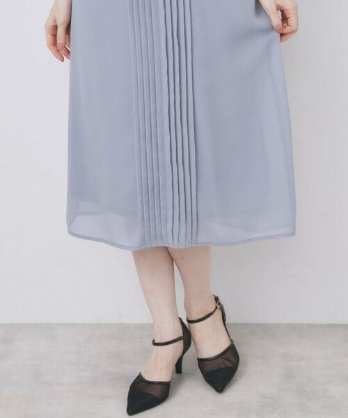 index / インデックス ミニ丈・ひざ丈ワンピース | フロントタックIラインワンピース【洗濯機洗い可/防シワ】 | 詳細26