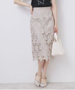 index / インデックス スカート | 《S-3Lサイズ》バイカラーレースタイトスカート【洗濯機洗い可】