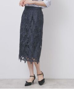 index / インデックス スカート | 《S-3Lサイズ》バイカラーレースタイトスカート【洗濯機洗い可】