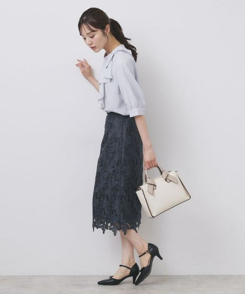 index / インデックス スカート | 《S-3Lサイズ》バイカラーレースタイトスカート【洗濯機洗い可】 | 詳細15
