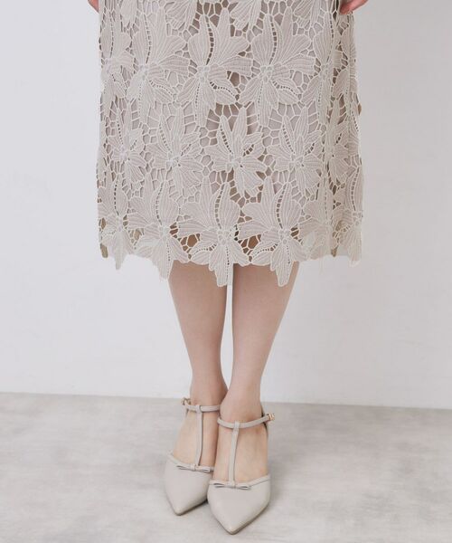 index / インデックス スカート | 《S-3Lサイズ》バイカラーレースタイトスカート【洗濯機洗い可】 | 詳細23