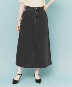 index / インデックス デニムスカート | 《丈が選べる》Aラインデニムロングスカート【洗濯機洗い可】