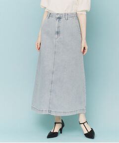 index / インデックス デニムスカート | 《丈が選べる》Aラインデニムロングスカート【洗濯機洗い可】
