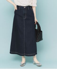 index / インデックス デニムスカート | 《丈が選べる》Aラインデニムロングスカート【洗濯機洗い可】