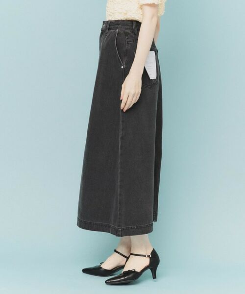 index / インデックス デニムスカート | 《丈が選べる》Aラインデニムロングスカート【洗濯機洗い可】 | 詳細21