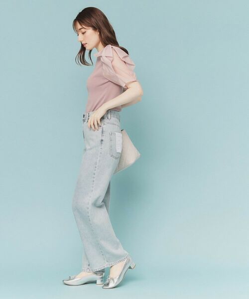 index / インデックス ニット・セーター | リボンスリーブドッキングニット【洗濯機洗い可/抗ピル】 | 詳細11