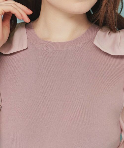 index / インデックス ニット・セーター | リボンスリーブドッキングニット【洗濯機洗い可/抗ピル】 | 詳細16