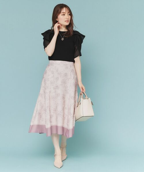 index / インデックス ニット・セーター | リボンスリーブドッキングニット【洗濯機洗い可/抗ピル】 | 詳細2