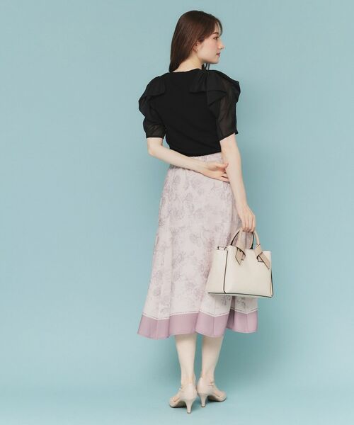 index / インデックス ニット・セーター | リボンスリーブドッキングニット【洗濯機洗い可/抗ピル】 | 詳細3