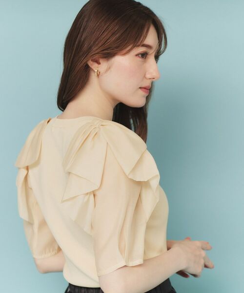 index / インデックス ニット・セーター | リボンスリーブドッキングニット【洗濯機洗い可/抗ピル】 | 詳細5