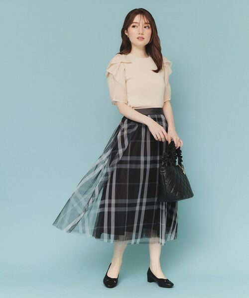 index / インデックス ニット・セーター | リボンスリーブドッキングニット【洗濯機洗い可/抗ピル】 | 詳細6