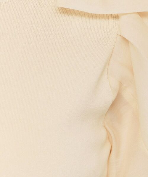 index / インデックス ニット・セーター | リボンスリーブドッキングニット【洗濯機洗い可/抗ピル】 | 詳細8