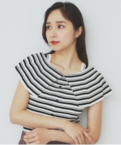 index / インデックス ニット・セーター | 前後2wayオフショルビッグカラーニット【洗濯機洗い可/抗ピル】