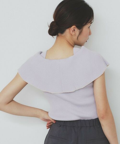 index / インデックス ニット・セーター | 前後2wayオフショルビッグカラーニット【洗濯機洗い可/抗ピル】 | 詳細13